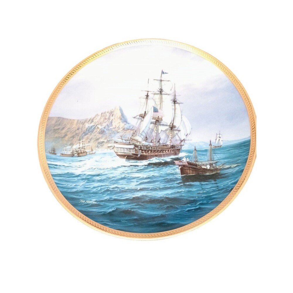 Hamilton Collection U.S.S. Constitution Old Ironsides Collector Plate 1987